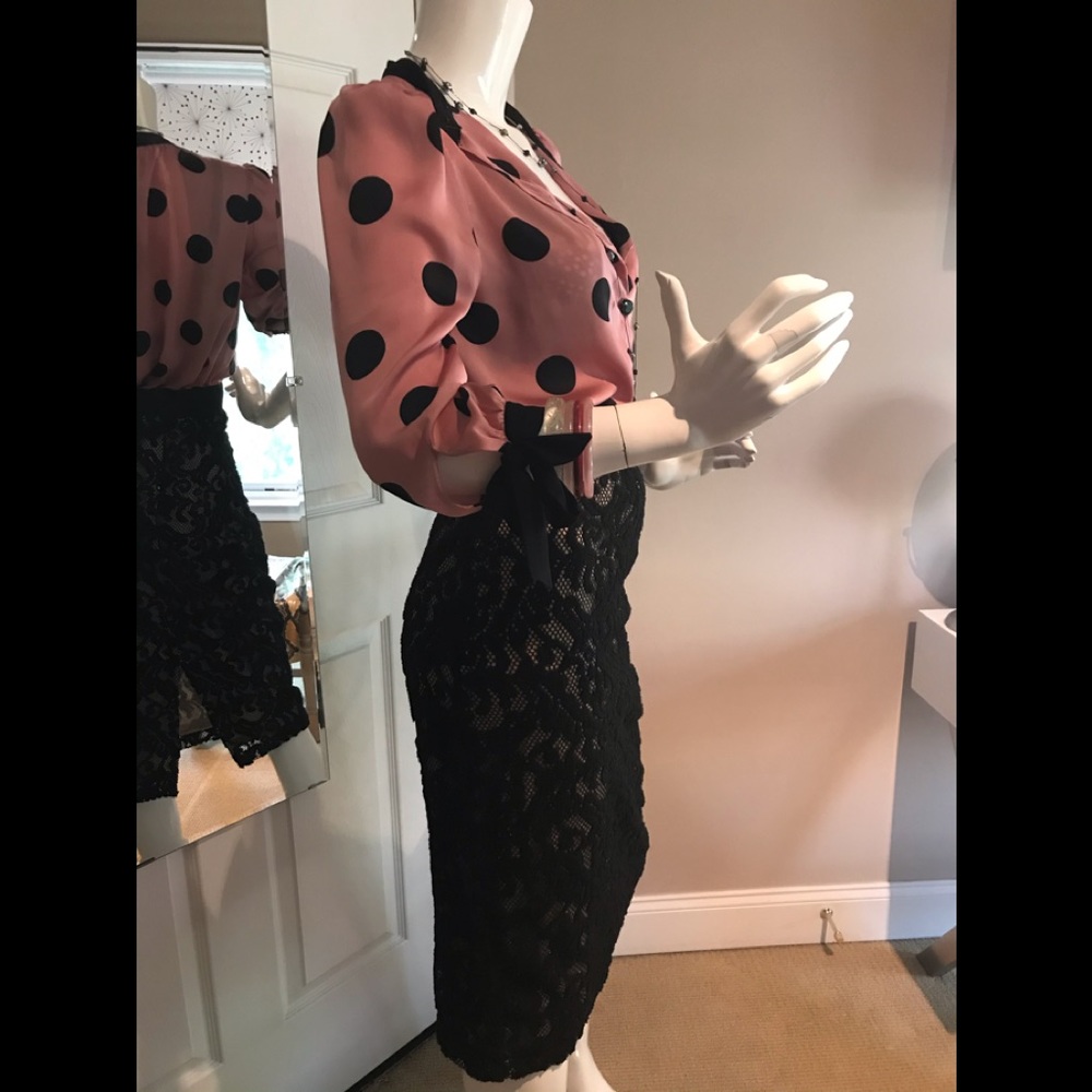 Ark & Co midi lace skirt